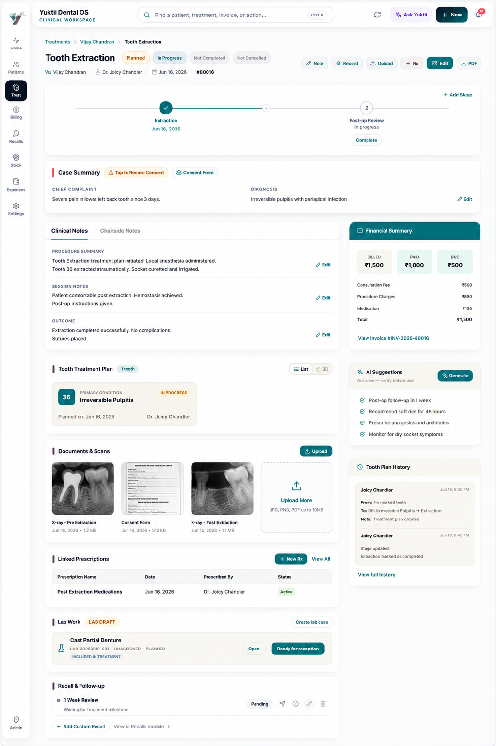 Treatment page